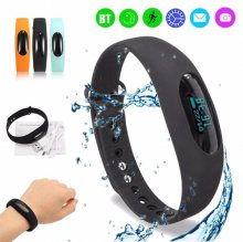 Waterproof bluetooth 4.0 Smart Bracelet Pedometer Sleep Monitor Wristband Watch Fitness Tracker COD