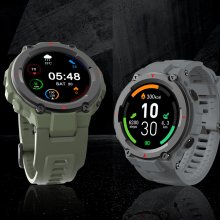 [First On Sale] ALLCALL Model 3 Military Design Heart Rate Blood Pressure Monitor Weather Display Music Control 30 Days Standby Outdoor Smart Watch COD