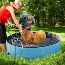 120x30cm Large Capacity Dog Pet Bathing Tub Bath Bucket Folding Basin Shower Room Kids Swimming Pool Tub COD