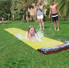Single Sheet Sprinkler Surfboard Children's Waterslide Surfboard Outdoor Summer Water Play Toys COD