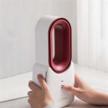 Portable Warm Air Blower Mini Home Standing Heater Desktop Cooling and Heating Dual-Use Bladeless Fan COD