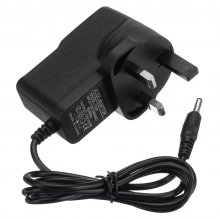 12V 6W UK Plug Charger Adapter To DC Power Cable Cord COD