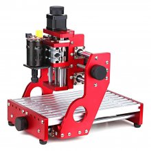Red 1419 3 Axis Mini DIY CNC Router Engraving Machine Standard Spindle Motor Wood Carving Milling Woodworking Engraver COD