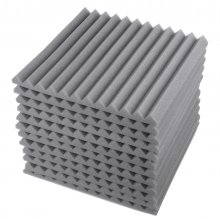 12Pcs Wedge Acoustic Foam Panels 25mm Sound Proofing Foam Room Studio Tile Treatments COD