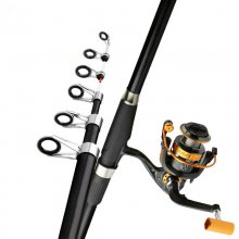2.1m/2.7m Fishing Rod And Reel Combos Carbon Fiber Rod Telescopic Fishing Rod Pole Baitcasting Rod Spinning Rod Reel COD