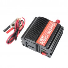 200W Car Inverter Al-Mg Alloy USB 5V/3.1A 12V to 110V Peak 300W Travel Essential for US Japan COD