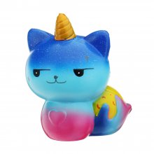 Galaxy Unicorn Cat Squishy 12*8.2CM Slow Rising Soft Collection Gift Decor Toy COD