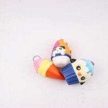 Cartoon Hanging Ornament Squishy With Key Ring Packaging Pendant Toy Gift Decor Collection With Packaging COD