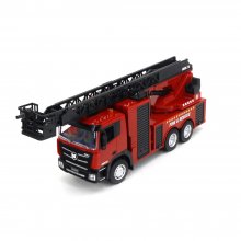 HUINA 1361 1/18 9CH Semi-Alloy Remote Control Engineering Toy Fire Climbing Rescue Aerial Ladder Vehicle RC Car Models COD