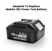18V 3.0Ah-6.0Ah Battery Replacement for Mak 18V BL1830 BL1840 BL1850 BL1860 BL1835 194205-3 194309-1 LXT-400 Cordless Battery Power Tool Battery COD