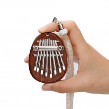 Muspor 8 Key Mini Kalimba High Quality Exquisite Finger Thumb Piano Marimba Musical Good Accessory Pendant Gift COD