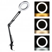 5X Magnifying Lamp Clamp Mount LED Magnifier Lamp Manicure Tattoo Beauty Light COD