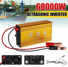 68000W DC 12V 35A Ultrasonic Inverter High Power Electronic Fisher Electronic Fishing Machine Safe with 12 Intelligent Security Protections COD