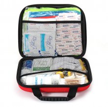 238PCS Red First-Aid Kit 38 Kinds 238 Components Emergency Kit Outdoor Vehicle Emergency Kit EVA Red Kit COD