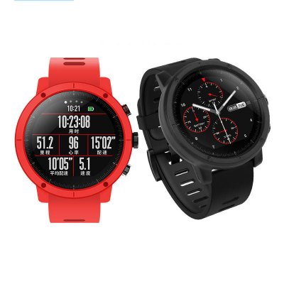 PC Pure Color Watch Case Cover Watch Cover Protector for Xiaomi Amazfit Stratos Smart Watch Non-original COD